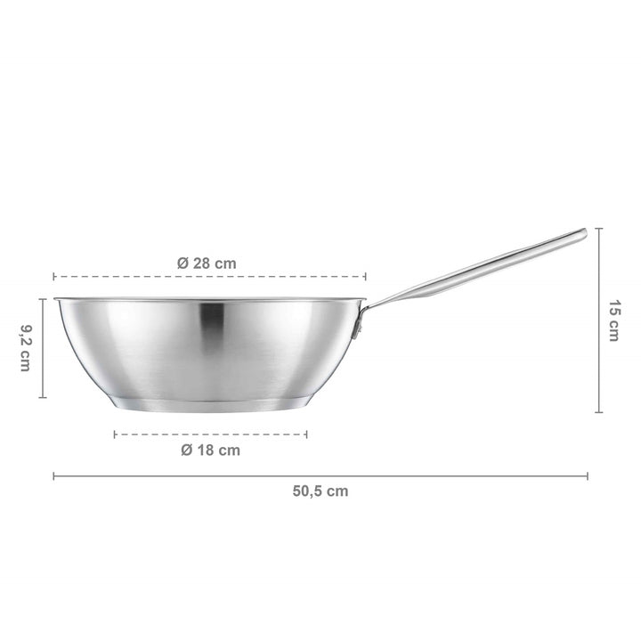 Fiskars all steel wok 28 cm