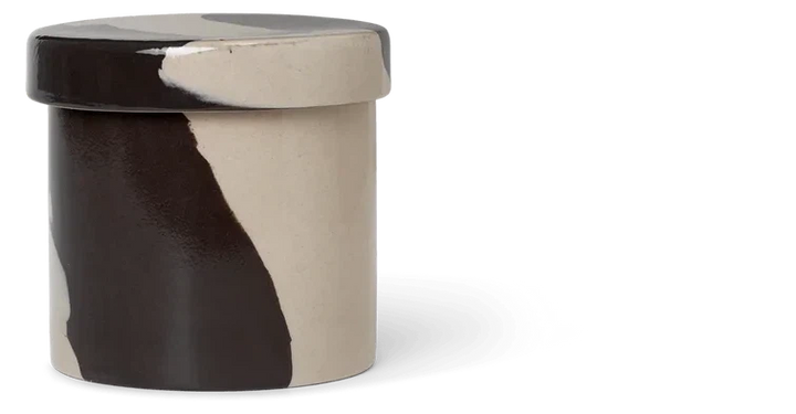 Ferm Living Inlay krukka við lok, lítil
