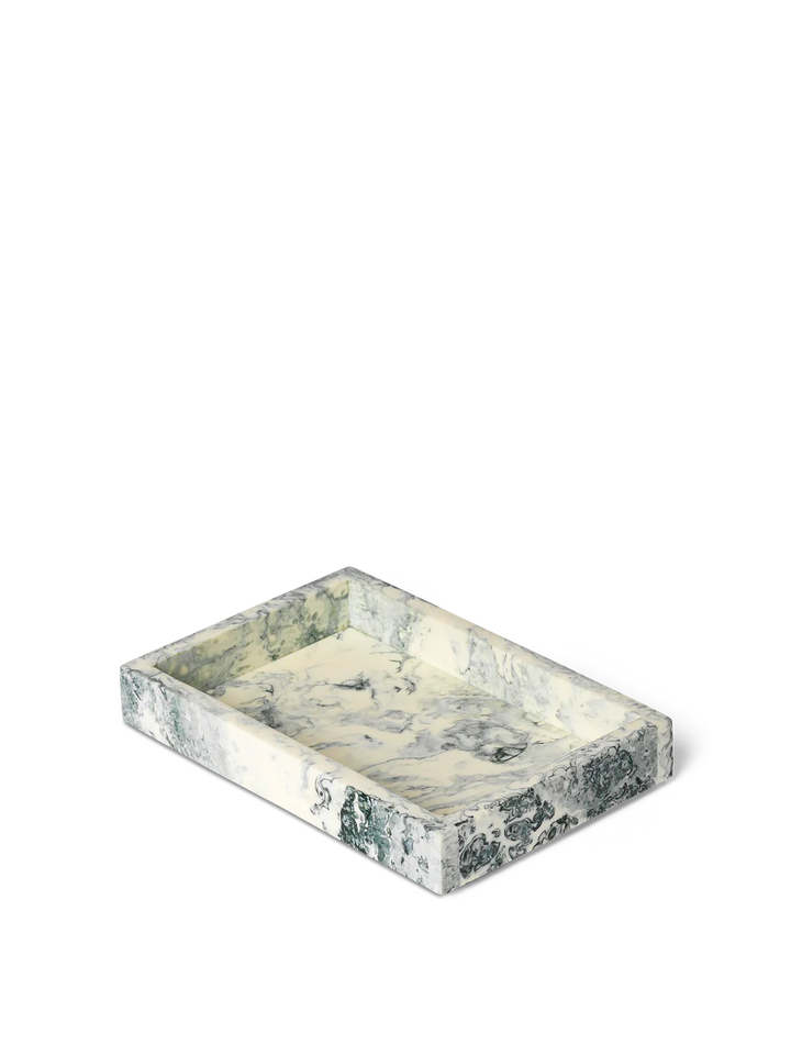 Ferm Living Mist tray 10x15cm emerald off-white