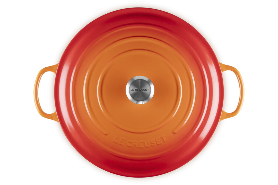 Le Creuset grýta stoypujarn 12L/34cm volcanic