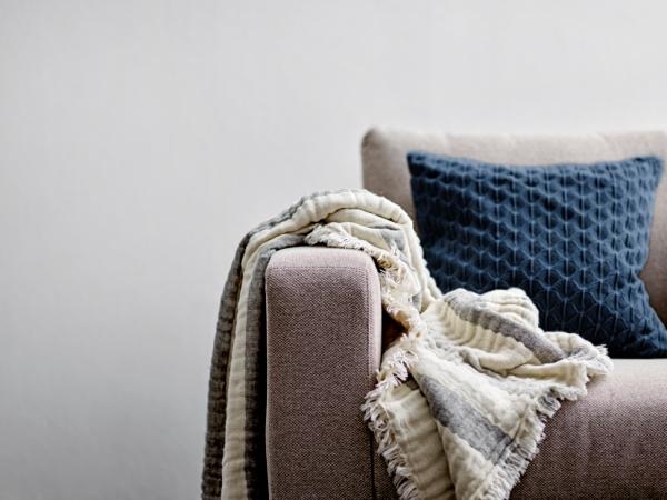 Sødahl púta Scallop indigo 45x45cm