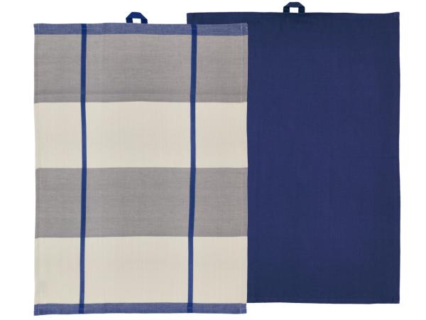 Sødahl viskustykki 2 stk royal blue blocks