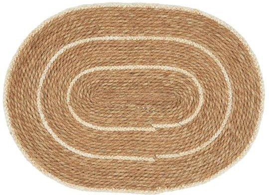 IB Mátta oval natúr creme stríbir