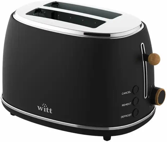 Witt Premium 2-slice toaster Wood Black