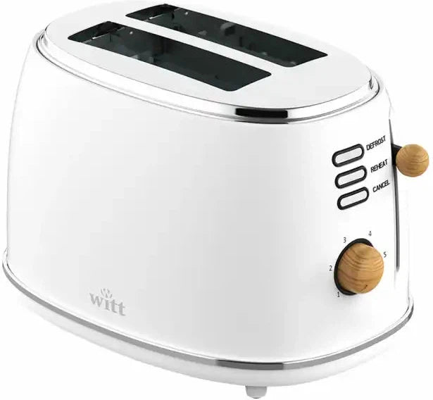 Witt Premium 2-slice toaster Wood White