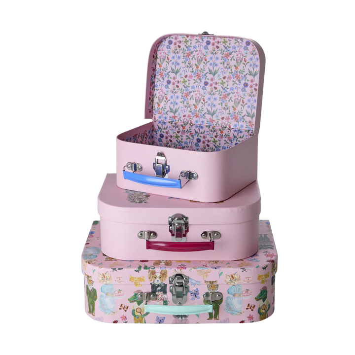Rice kuffert 3 stk pink