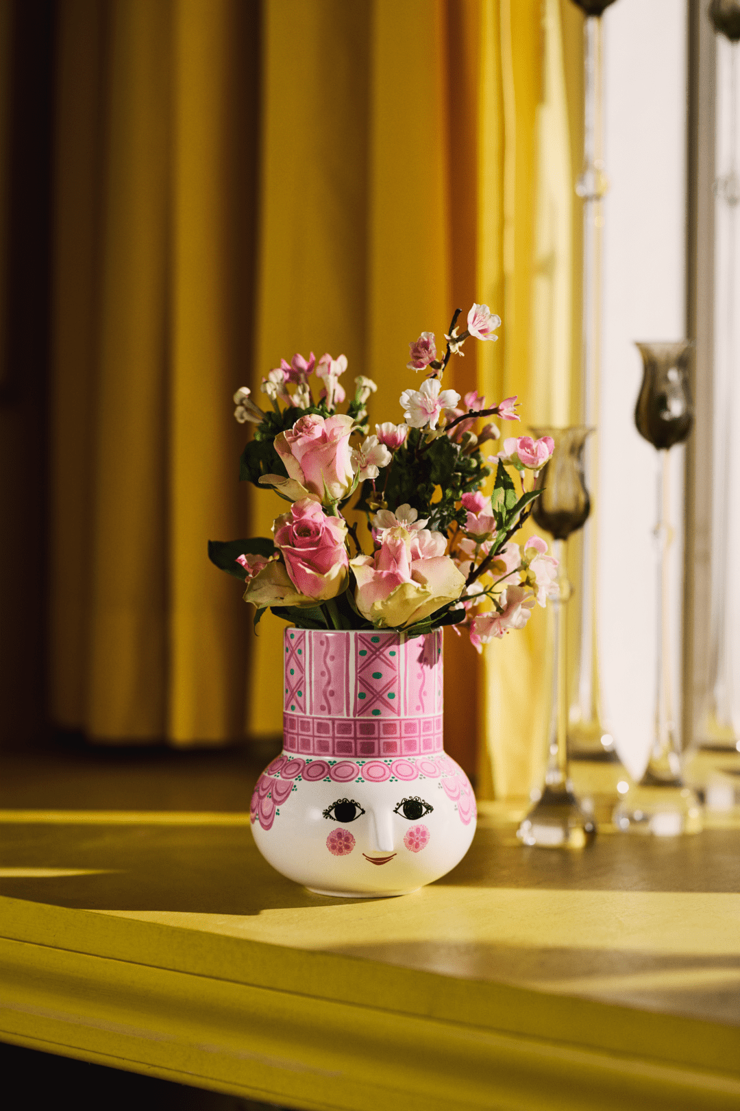 Bjørn Wiinblad olga vasi 15,5cm pink