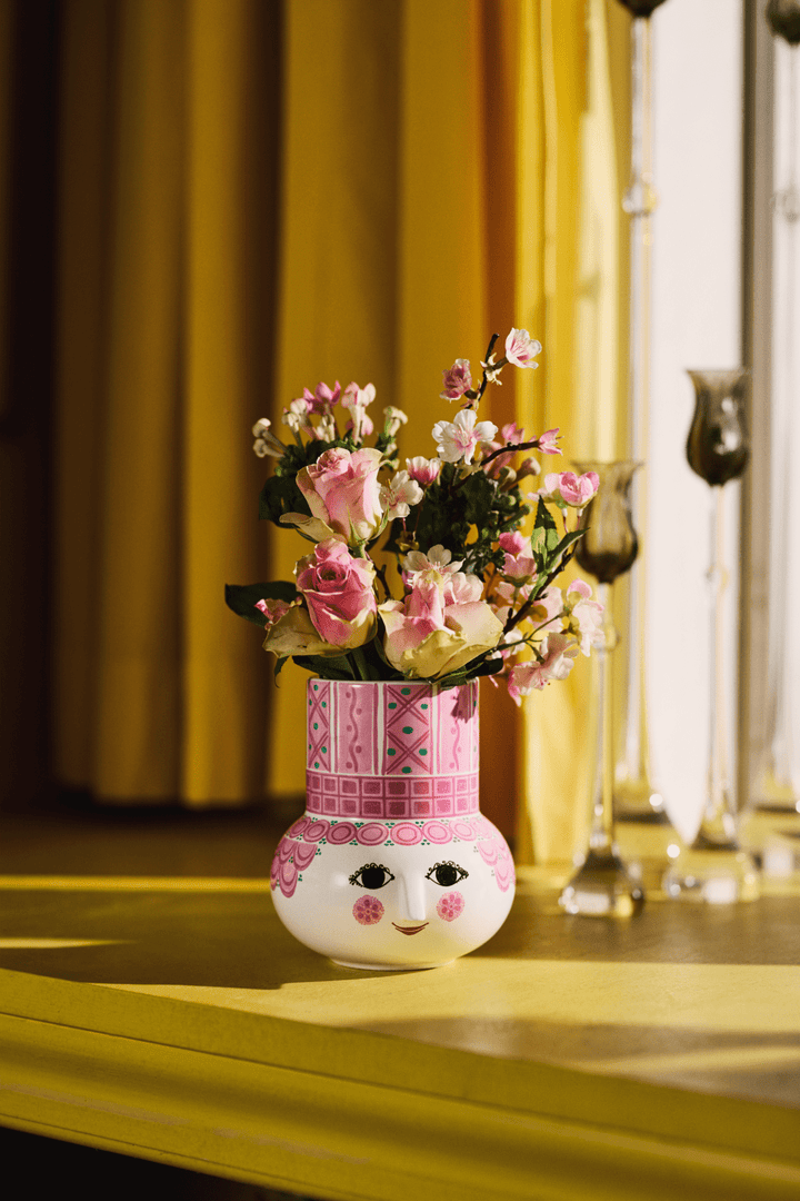 Bjørn Wiinblad olga vasi 15,5cm pink