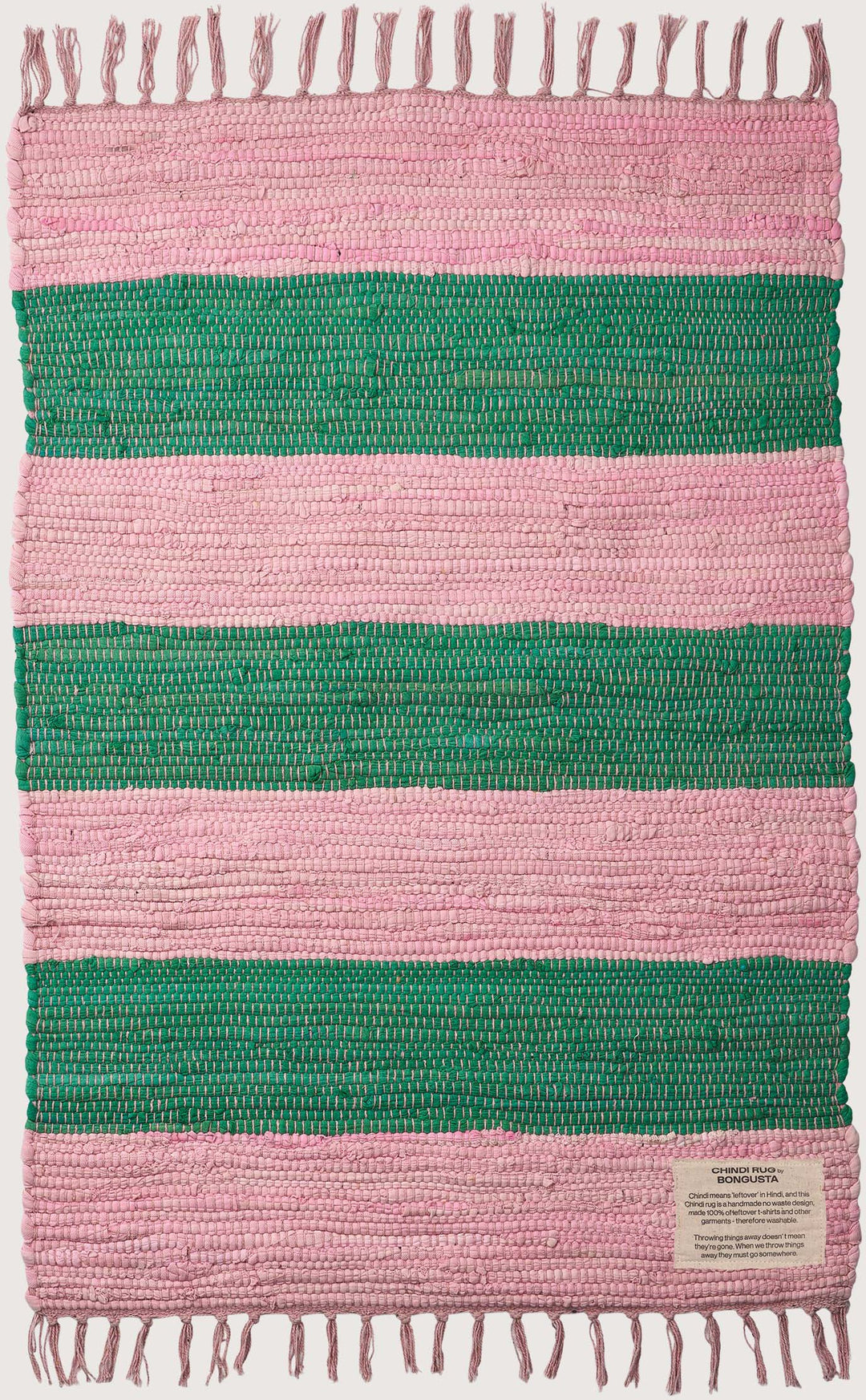 Bongusta teppi 60x90cm pink og grønt