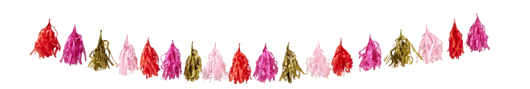 Rice Pappír garland pink/gold