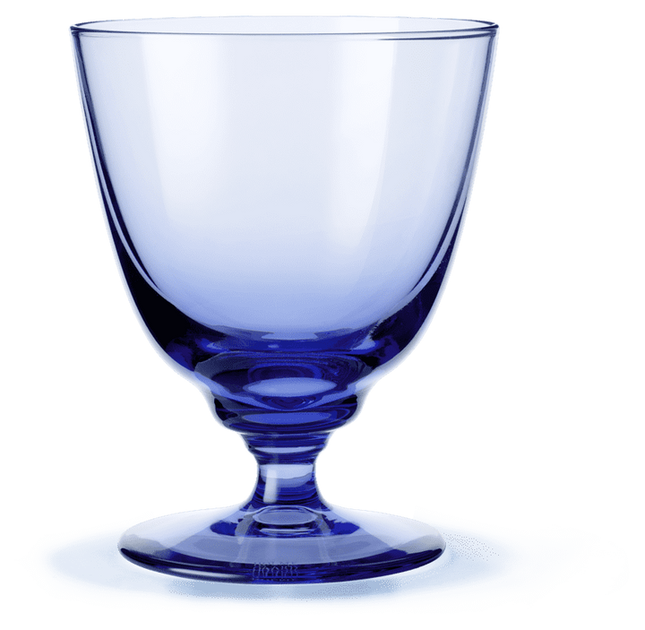 HG flow glas á fóti 35cl blátt