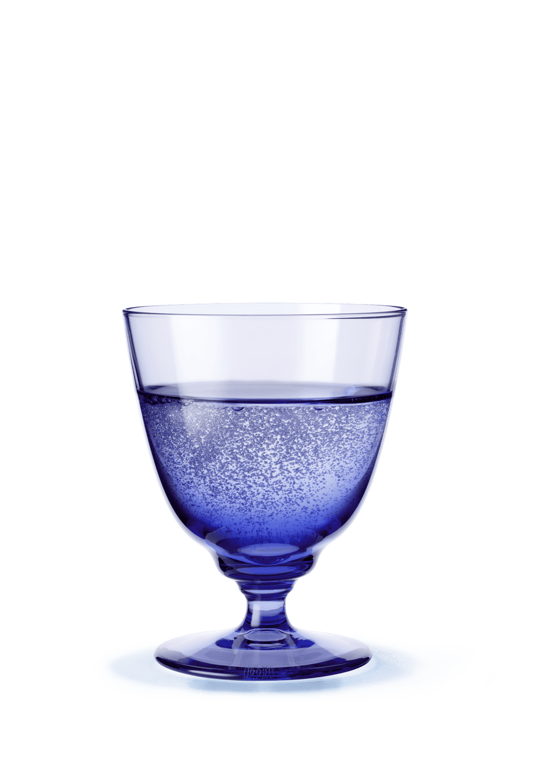 HG flow glas á fóti 35cl blátt