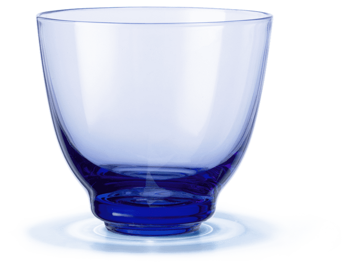 Holmegaard flow glas m. blátt