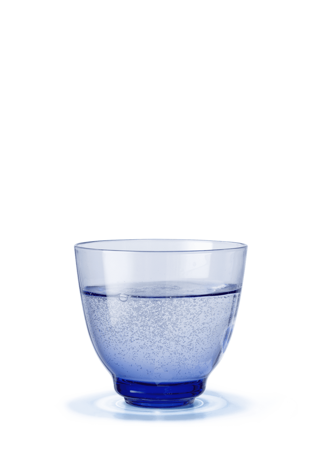 Holmegaard flow glas m. blátt