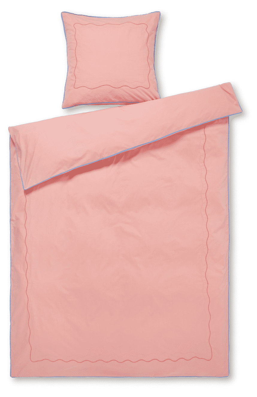 Juna Lollipop seingjarklæðir soft pink 140x220 cm