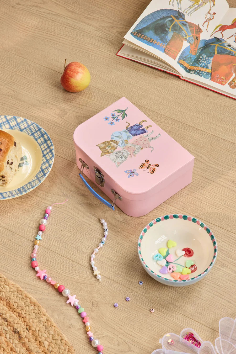 Rice kuffert 3 stk pink