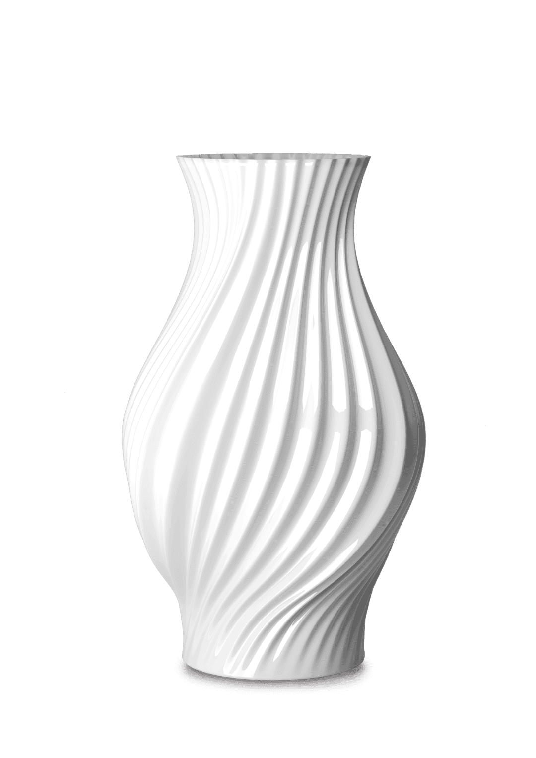 Lyngby Porcelæn twist vasi 25cm – Maria Poulsen Búnýti