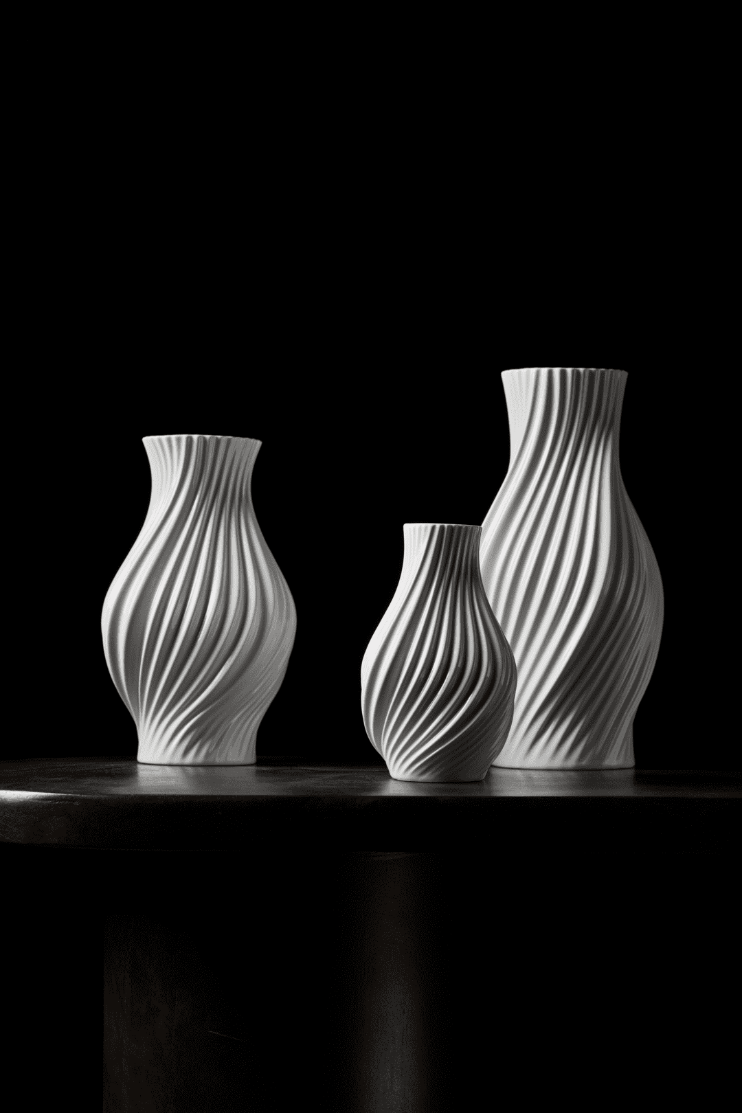 Lyngby Porcelæn twist vasi 31cm