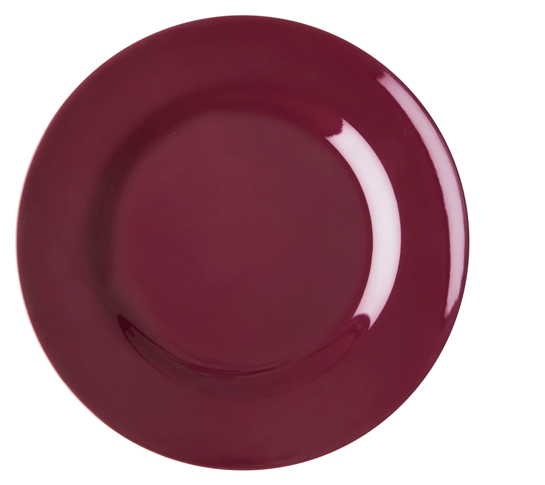 Rice tallerkur 20 cm marron red