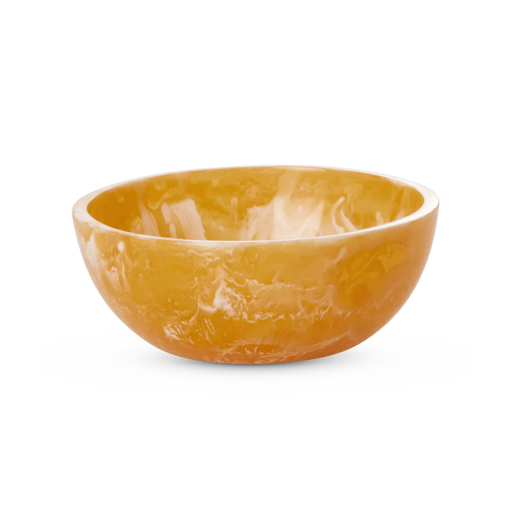 Rice resin skál gul/orange stór