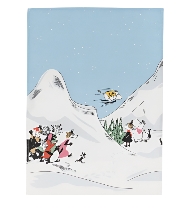 Mumi Viskustykki 50x70 Skíðing