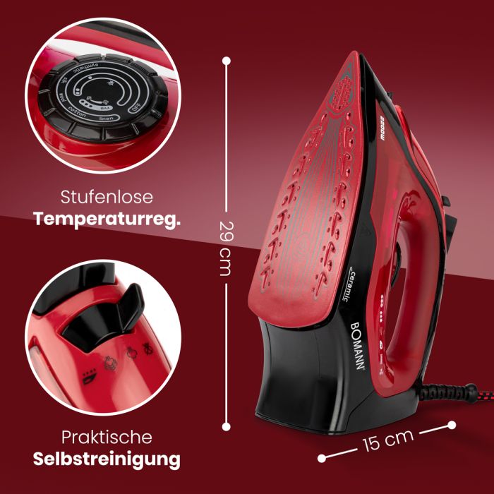 Bomann Dampstrúkijarn, 2200W, DB6035