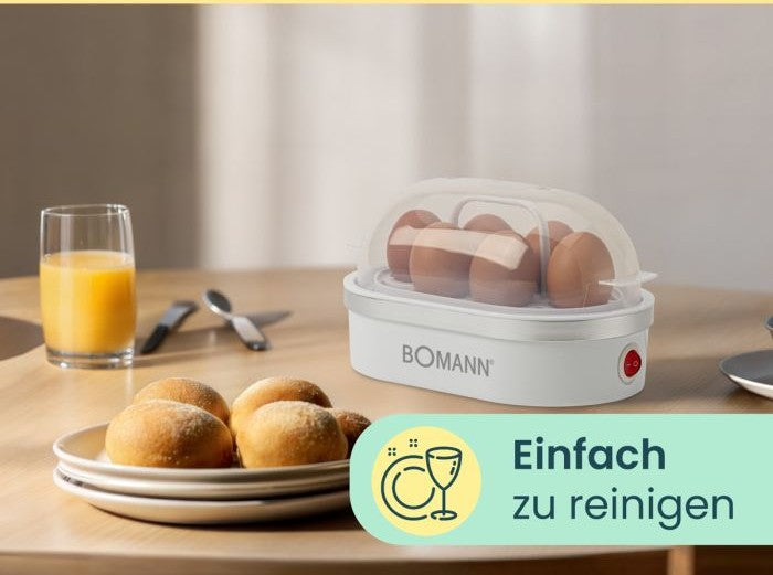 Bomann Eggkókari hvítur, 6 stk