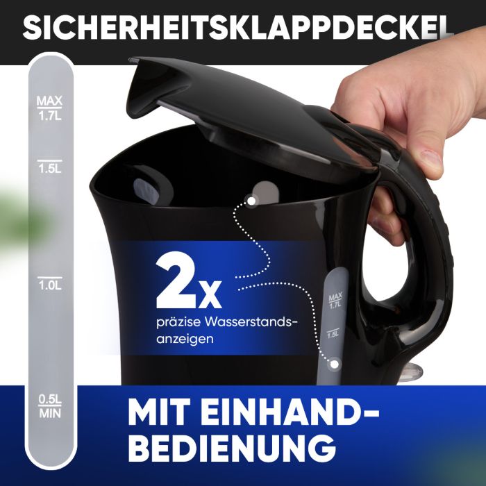 Bomann Ketil svartur 1,7ltr