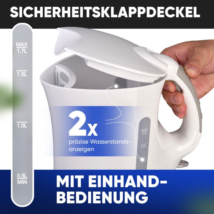 Bomann Ketil hvítur 1,7ltr