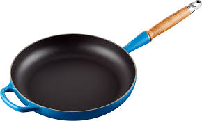 Le Creuset Panna v/træhonk 28cm Azure