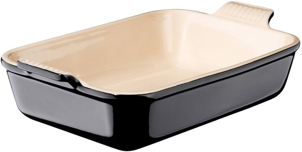 Le Creuset heritage fat 26x19cm svart