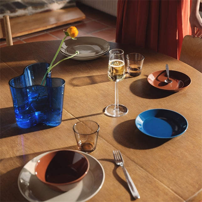Iittala Alvar Alto vasi ultra marine bláur