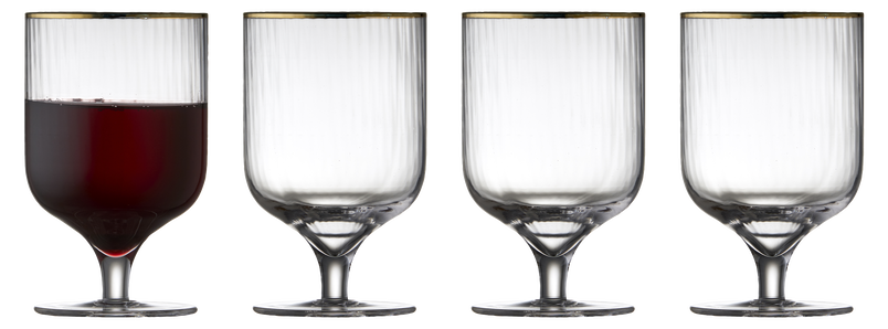 Lyngby Palermo Gold reyðvínsgløs 30cl 4stk