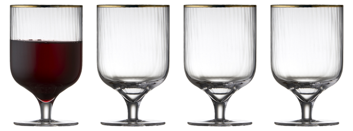 Lyngby Palermo Gold reyðvínsgløs 30cl 4stk
