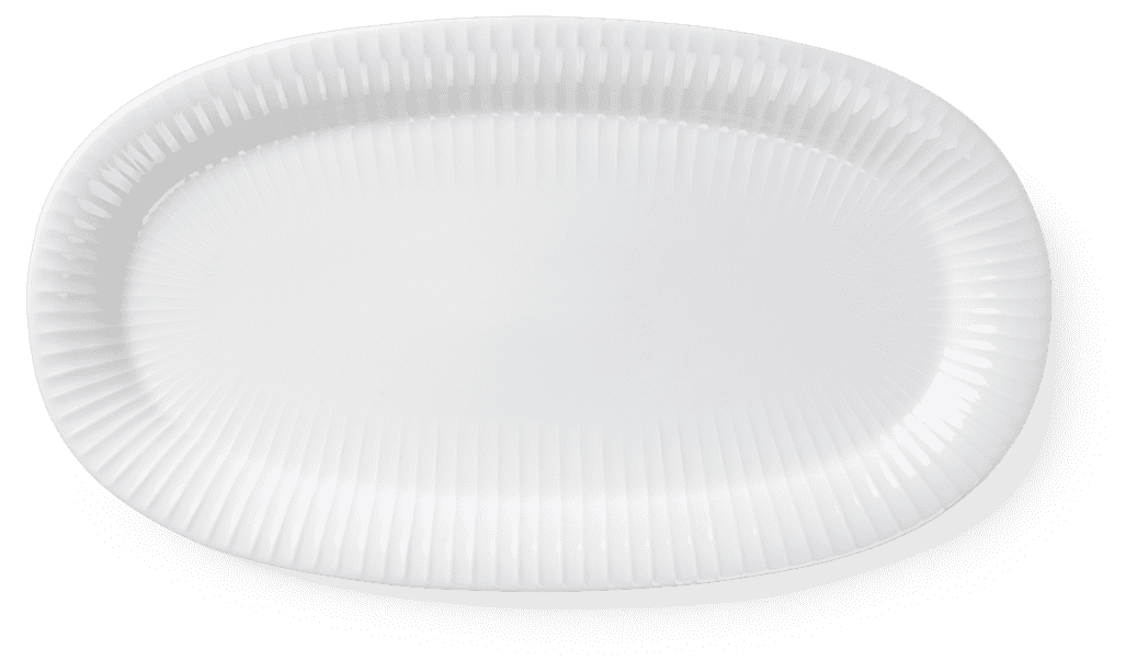Hammershøi ovalt serveringsfat 40x22