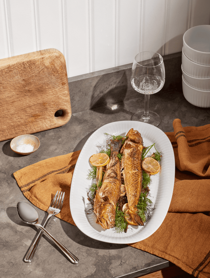 Hammershøi ovalt serveringsfat 40x22