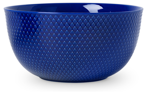 Lyngby Rhombe Color skál myrkablá 22cm