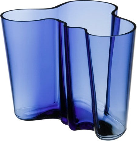 Iittala Alvar Alto vasi ultra marine bláur