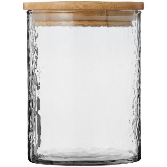 Ib glas krukka v/træloki 1L