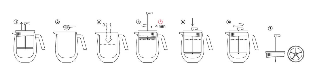 Bodum Columvi 0,5l 4koppar Krom