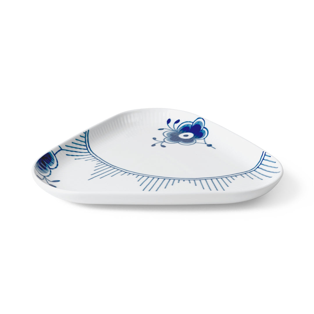 Royal Copenhagen blå mega trýkantafat 23cm