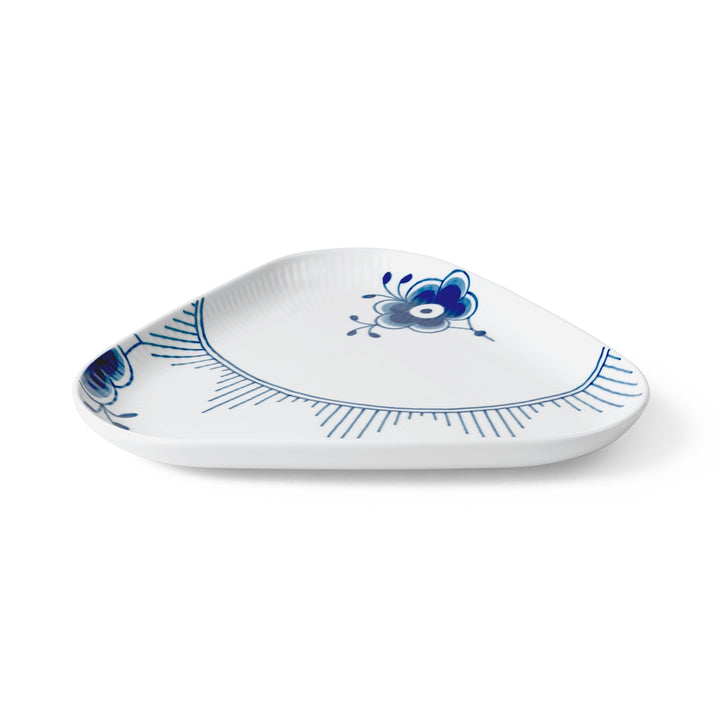 Royal Copenhagen blå mega trýkantafat 23cm
