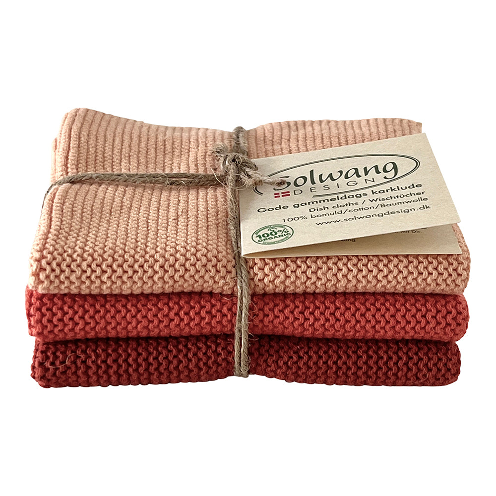 Solvang lappar 3 stk terrakotta kombi