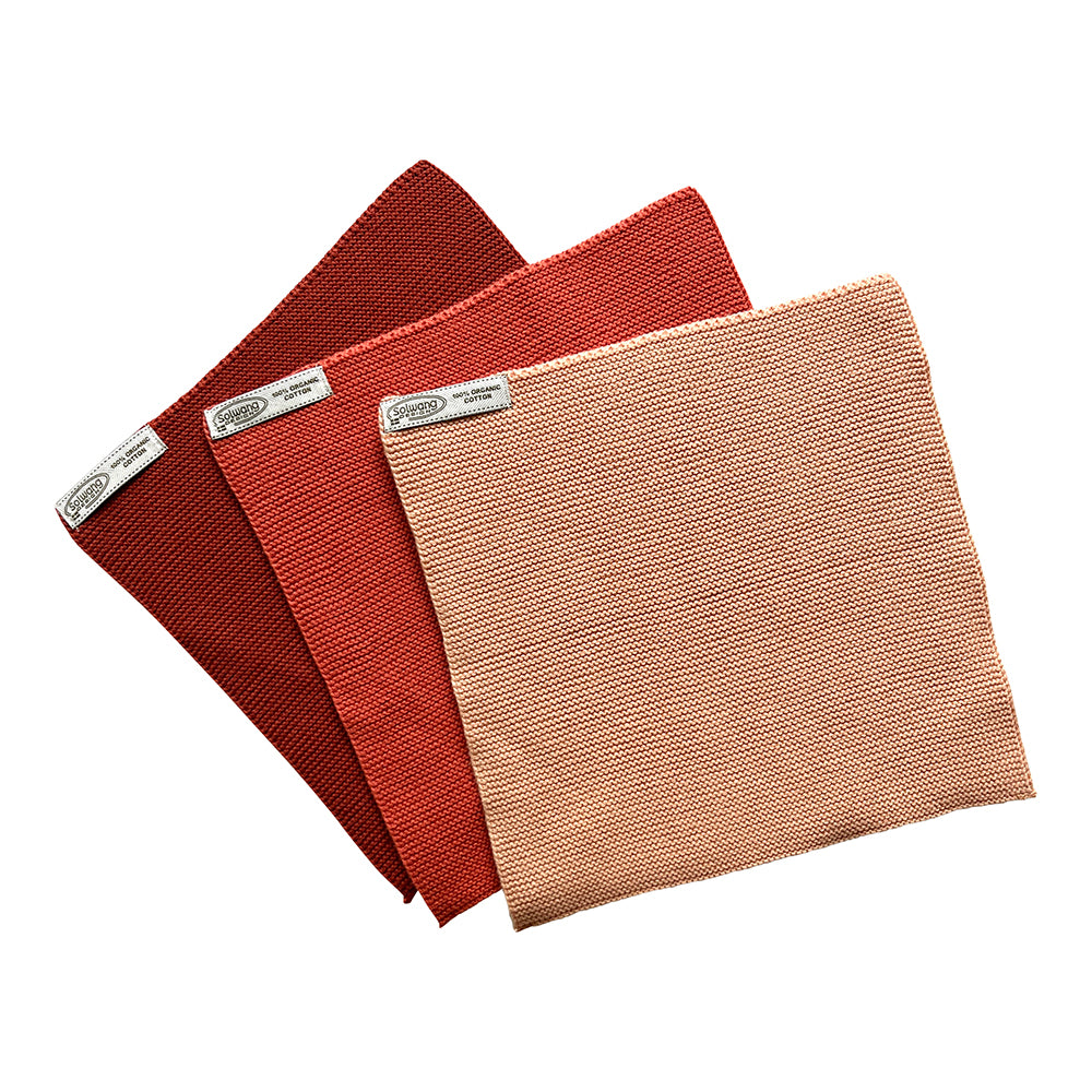 Solvang lappar 3 stk terrakotta kombi