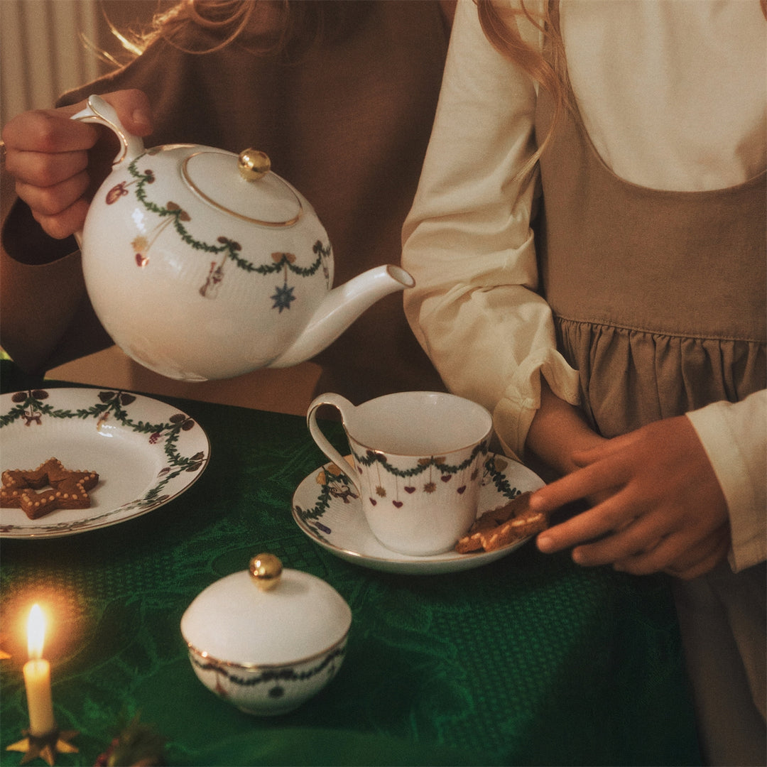 Royal Copenhagen Jóla dekkserviettar Grønir 2stk 45x35