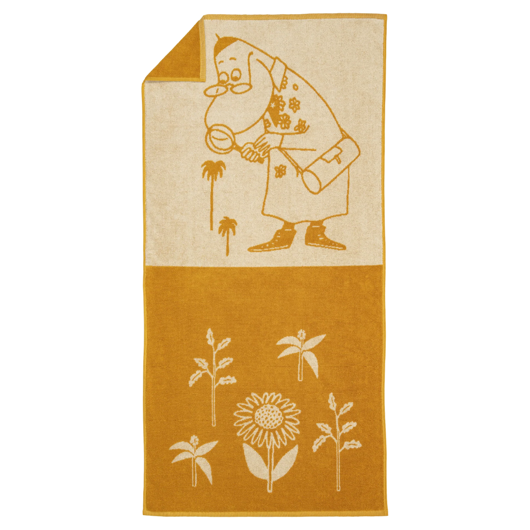 Mumi handklæði 70x140 Hemulen/gult