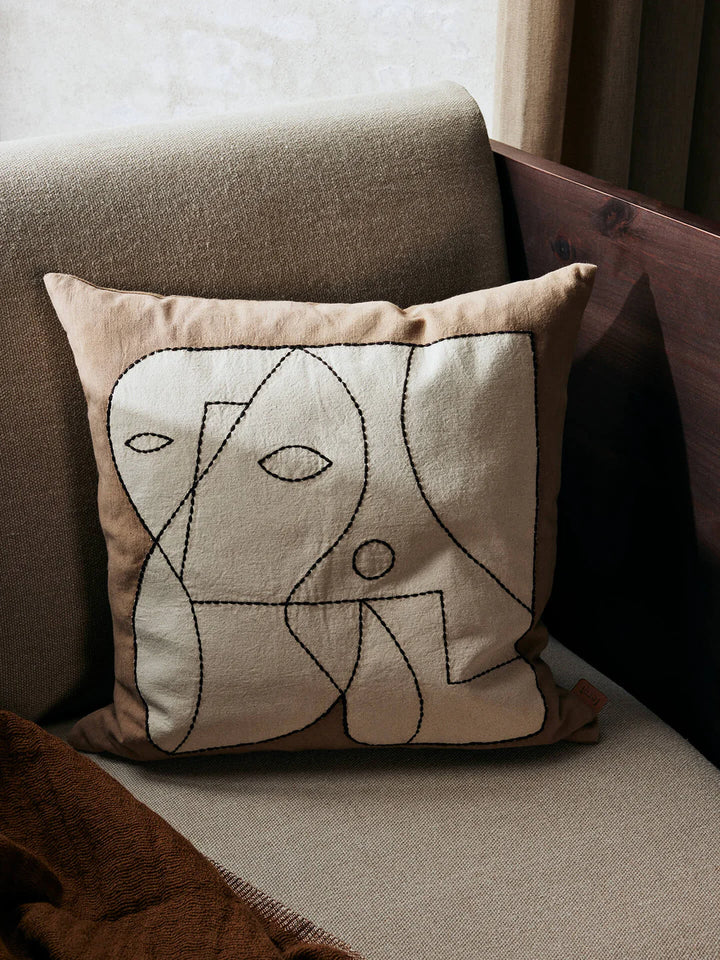 Ferm Living Figure Púta Dark Taupe/Off-White