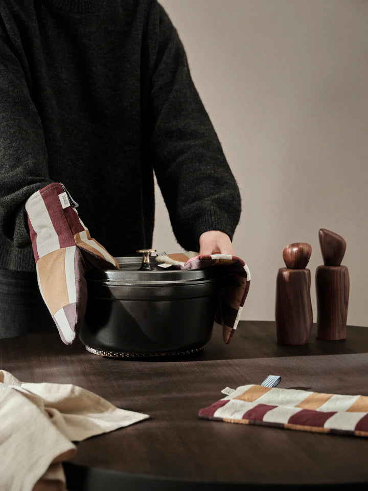 Ferm Living grillhandski patchwork