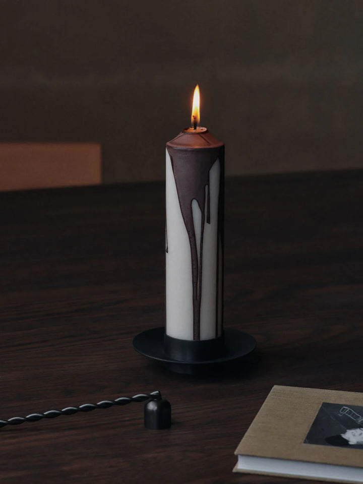 Ferm Living dryp blokkljós dark chocolate