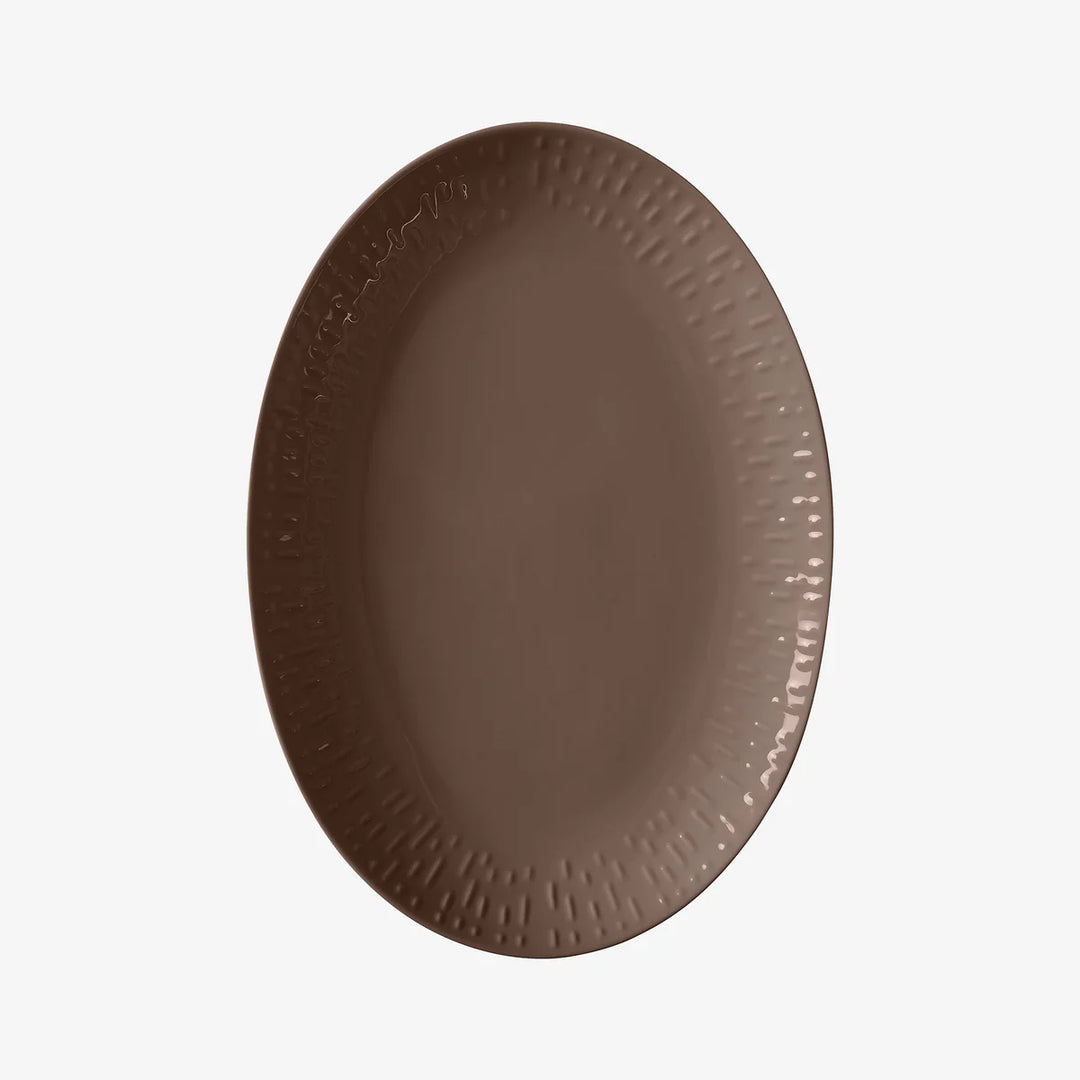 Aida Confetti ovalt fad Chocolate